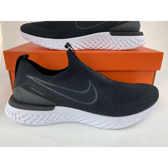 Nike Epic Phantom React Flyknit Black White Men's Sneakers Shoes BV0417 001 - Picture 4 of 12